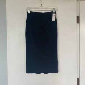 BCBG ruched midi pencil skirt NWT